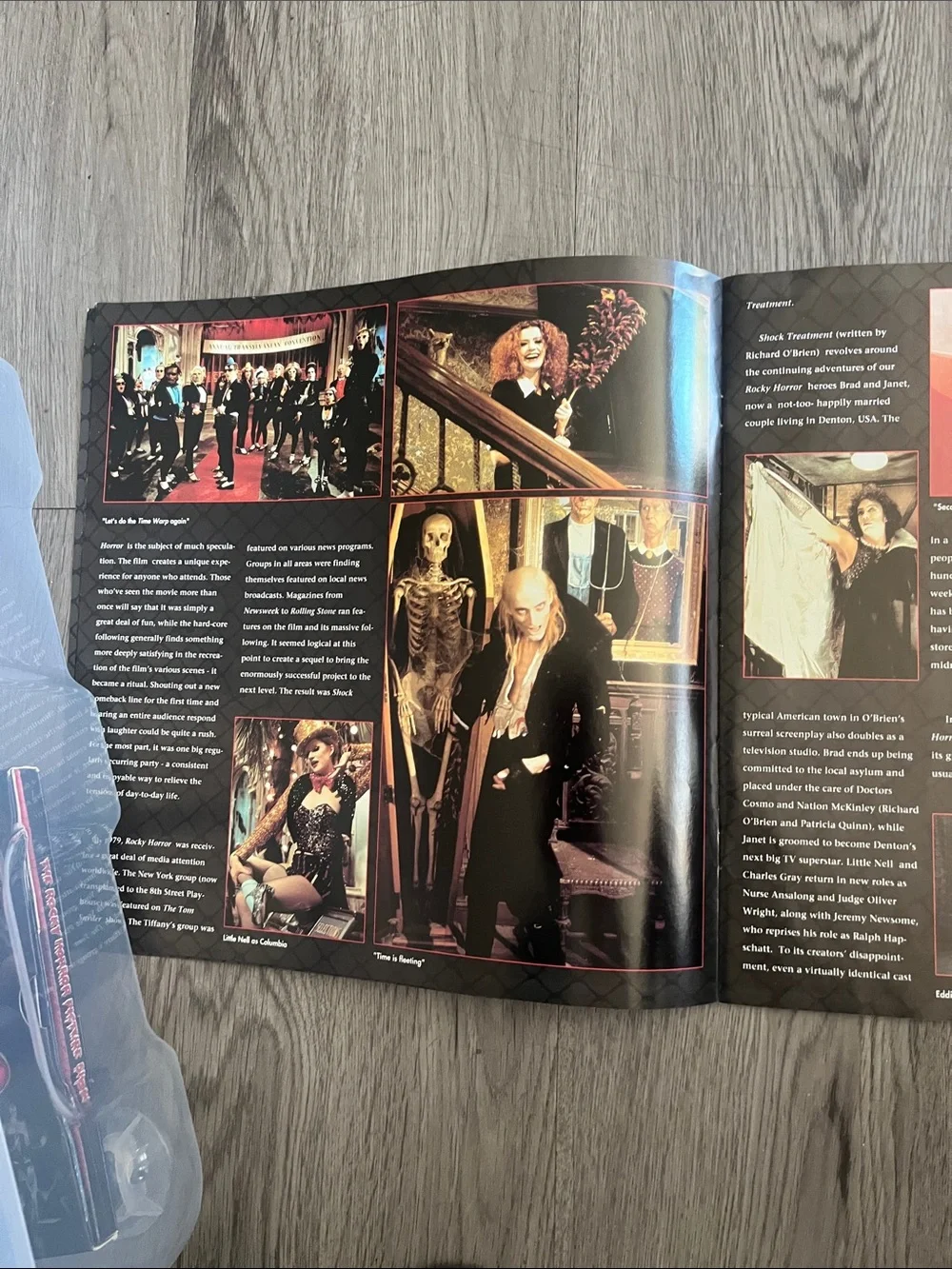 The Rocky Horror Picture Show 15th Anniversary paperback bookBlack & Red